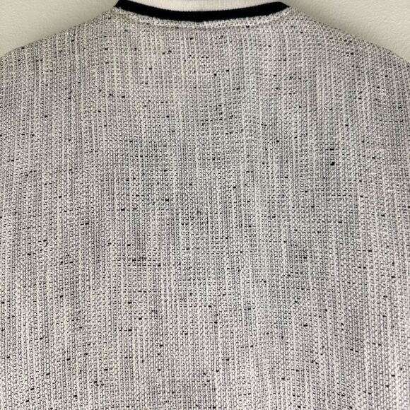 Forever21 Black & White Tweed Bomber Varsity Jacket - Picture 11 of 11